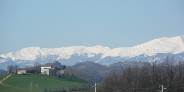 Visione Appennino dall’altopiano Pradole